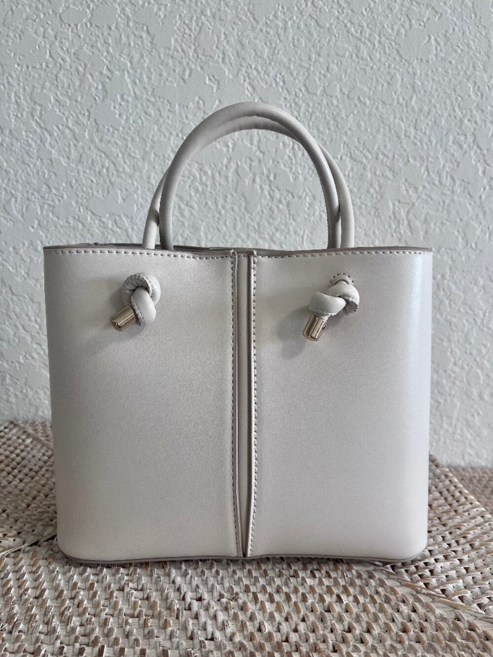 LOT OF TWO!! Zara Mini Totes Crossbody Handbags Cotton Fabric/Vegan - Picture 11 of 16